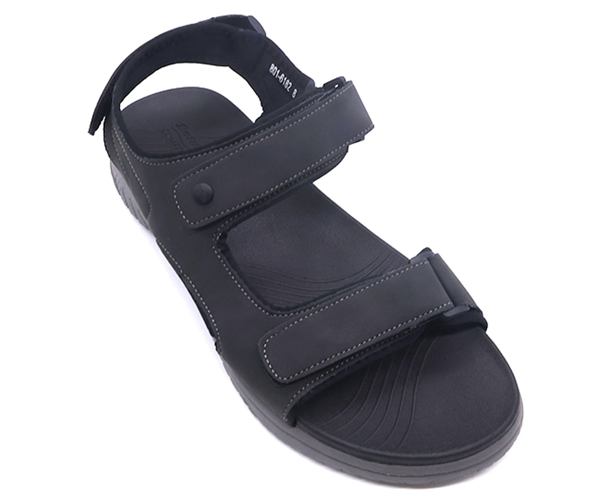 naturfit black nubuck sandals