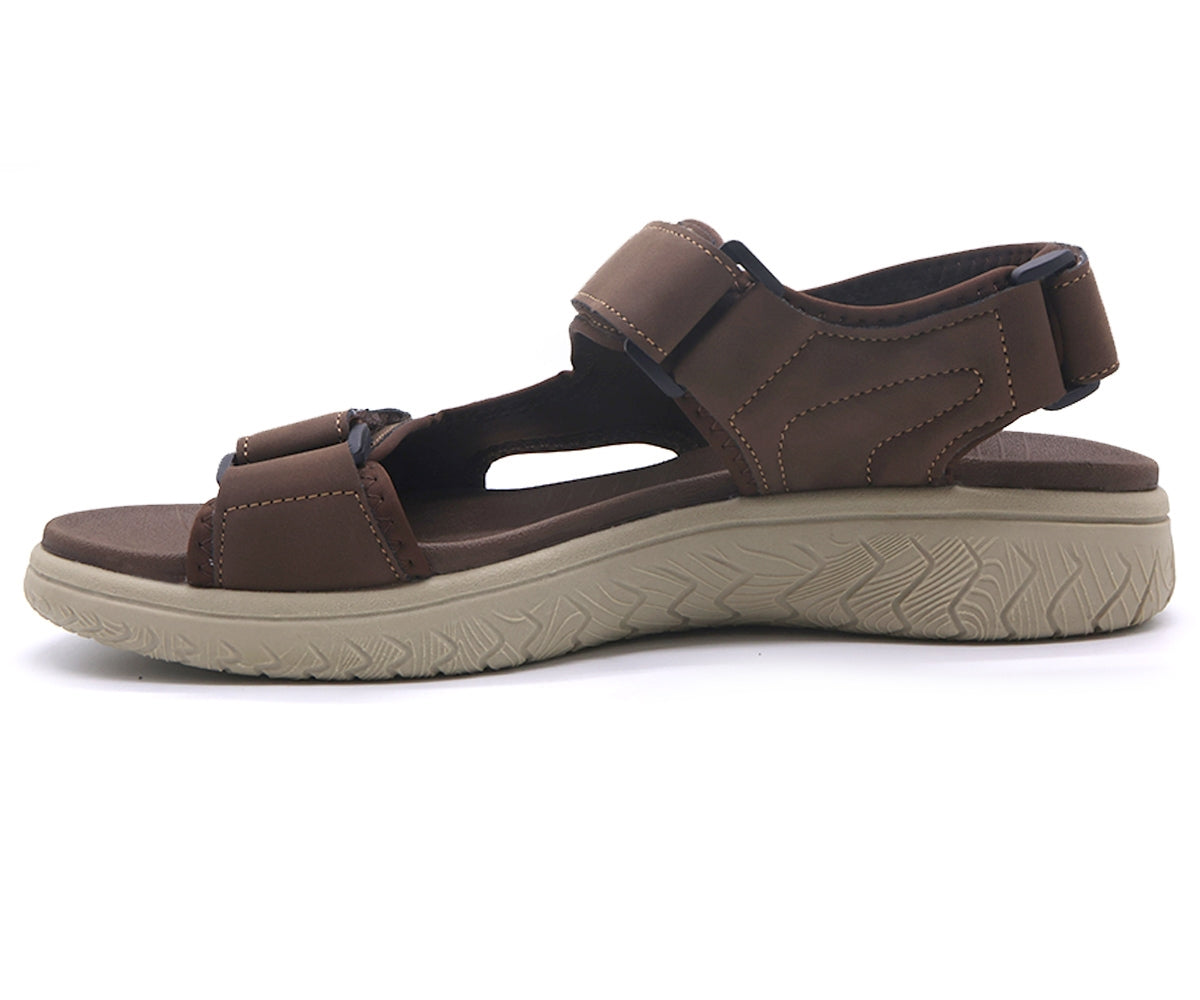 naturfit brown nubuck sandals