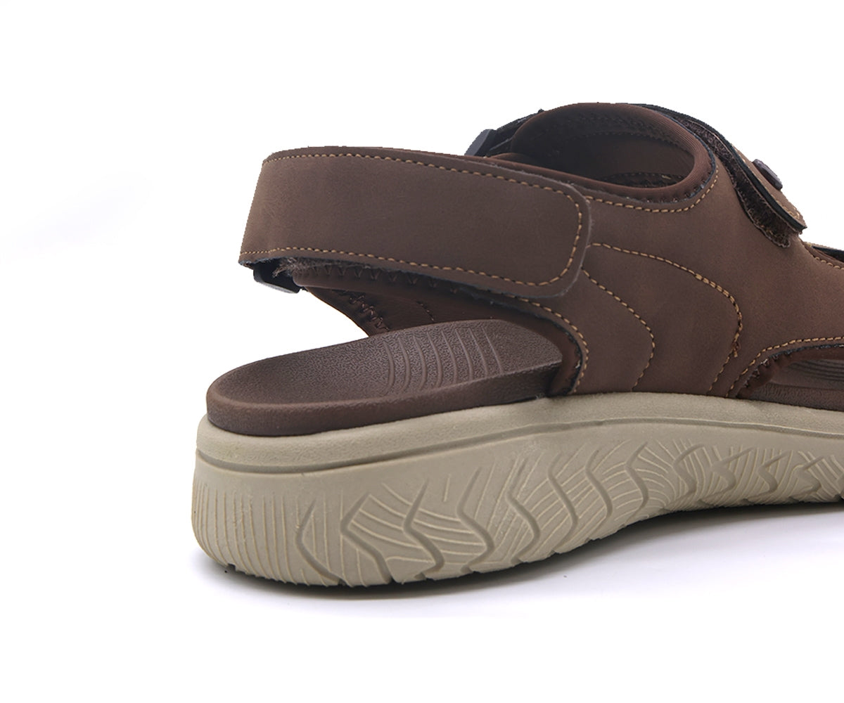 naturfit brown nubuck sandals