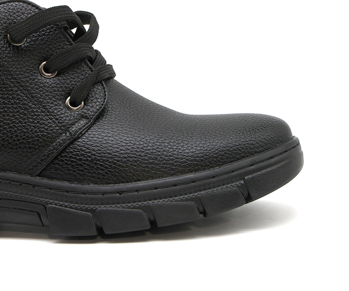 black comfort derby boot