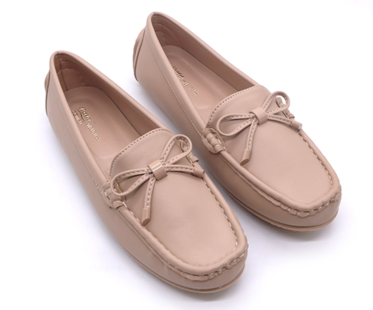 comfit beige bowed moccasin