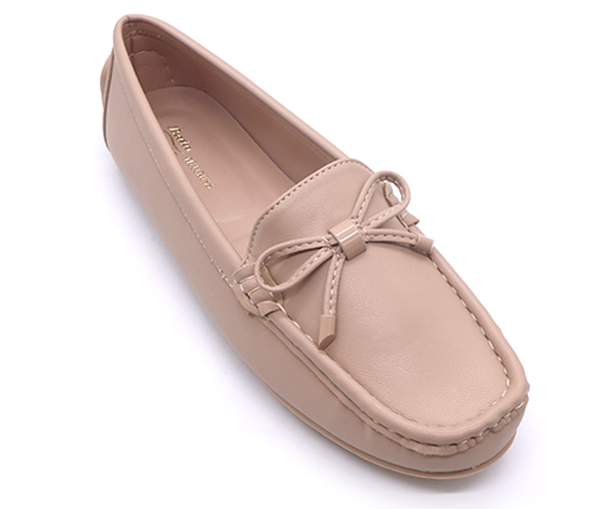 comfit beige bowed moccasin