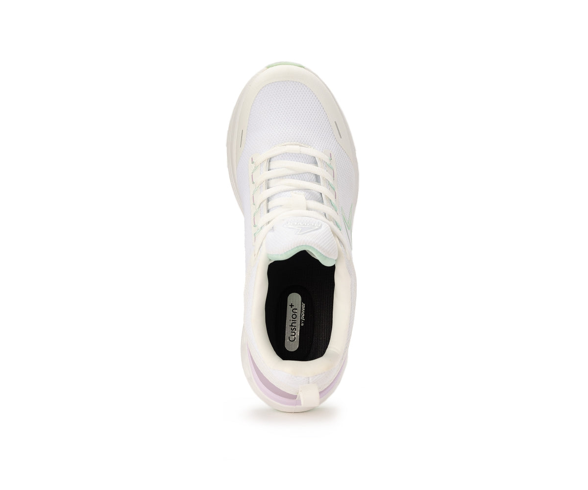 export 100 white/purple sneakers
