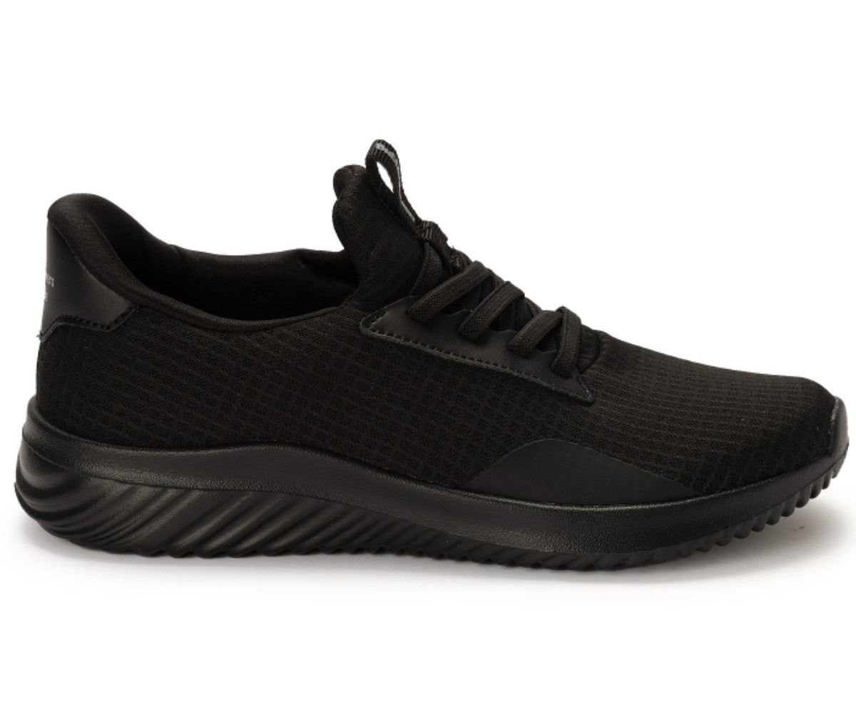 easy slide all black sneakers