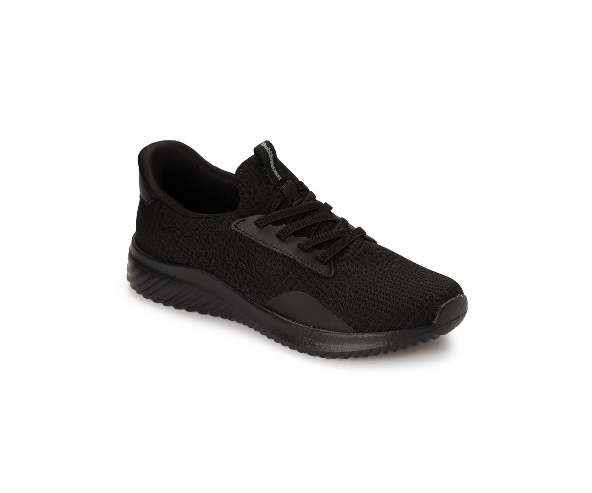 easy slide all black sneakers