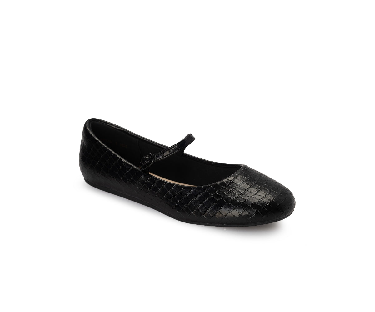 black croc mary jane