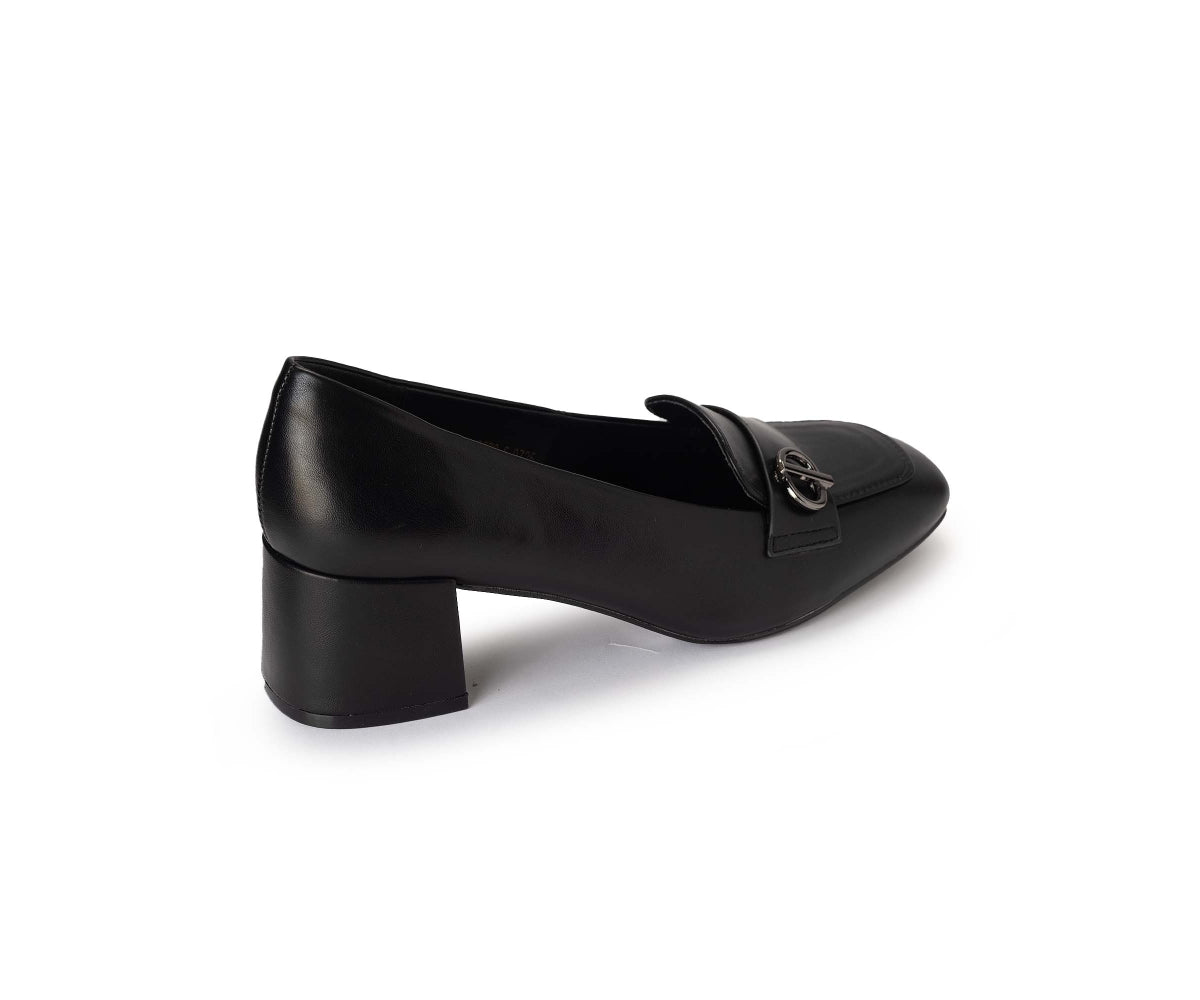 lifesole black loafer pumps