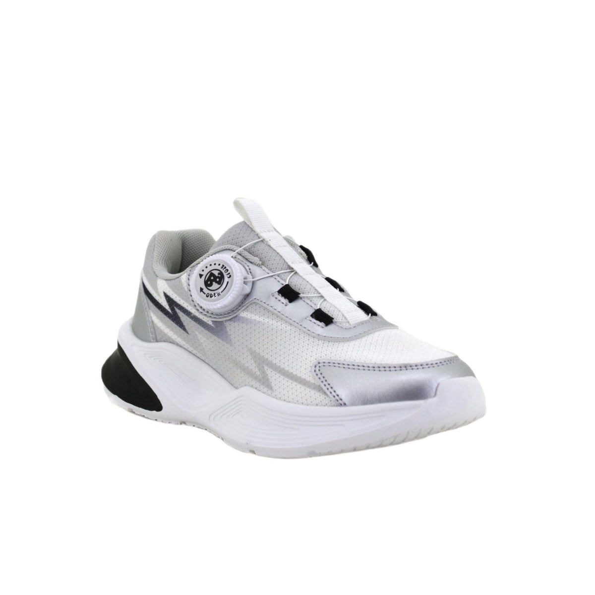 Bubble Gummers Dynamic White Silver Runners – view 3