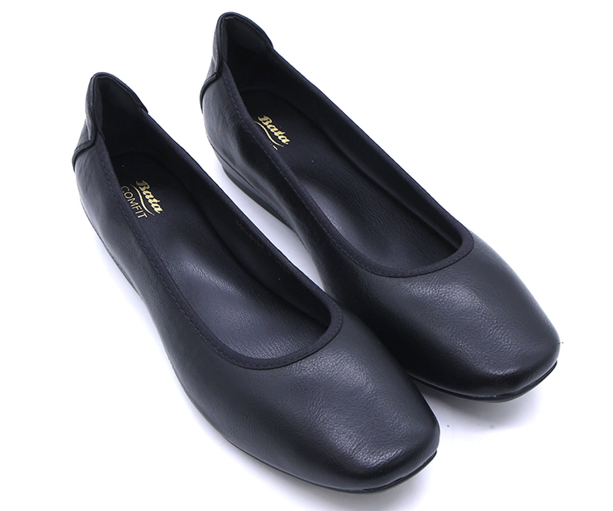 comfit black ballerinas