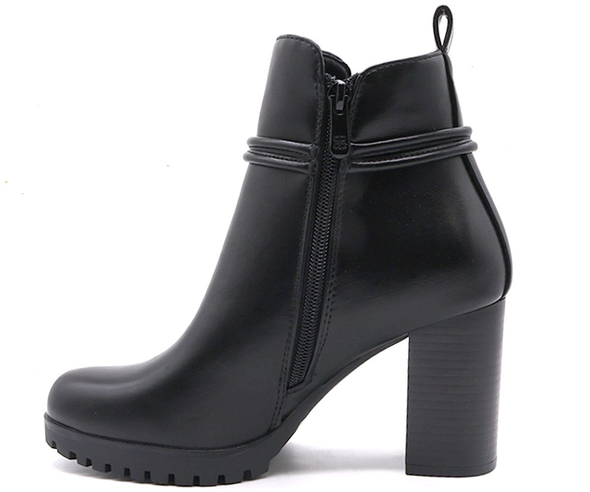high black boots w/ gold ring detail