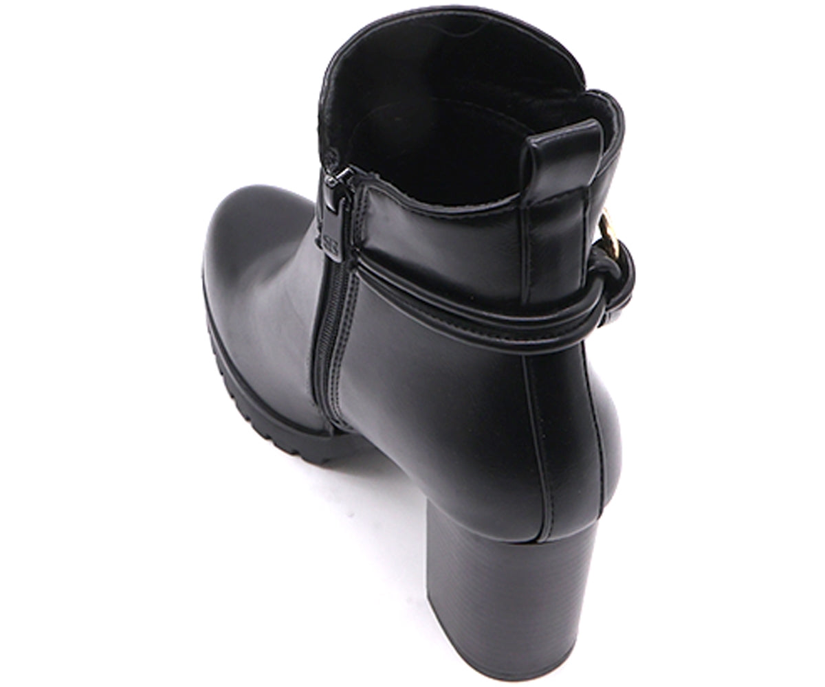 high black boots w/ gold ring detail