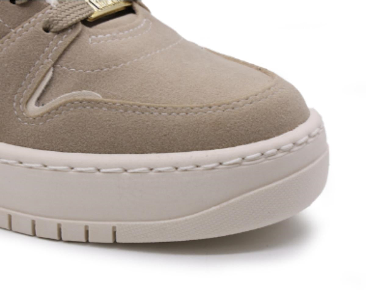 br taupe suede trainers