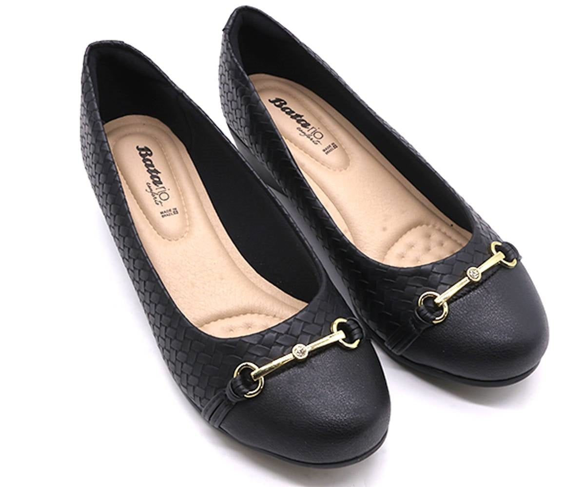 br black woven bit wedge