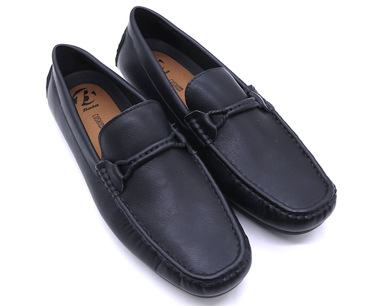 black soft-flex loafers