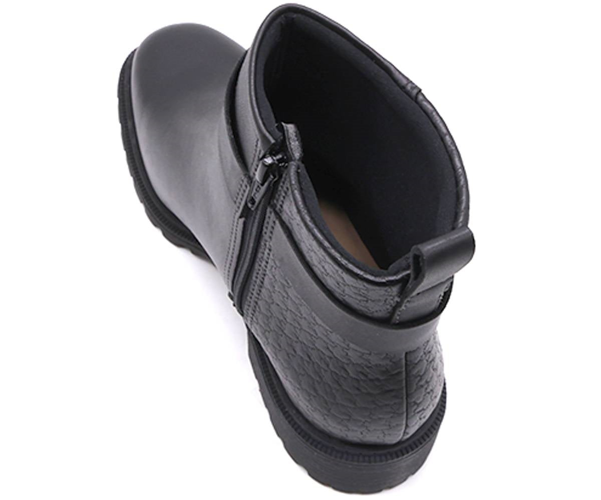 br black panelled ankle boot