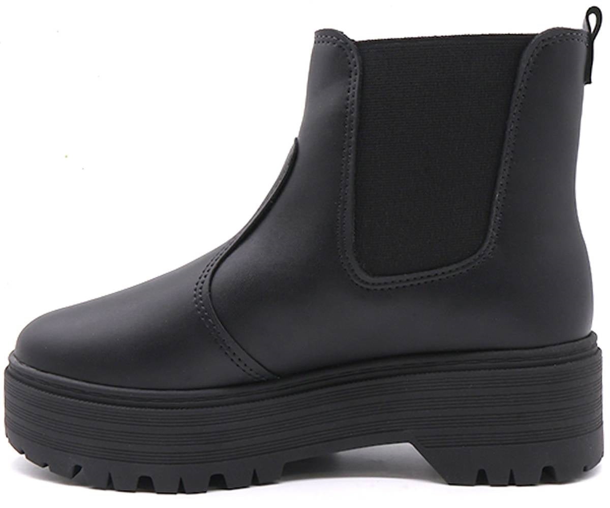 br black chunky chelsea boot