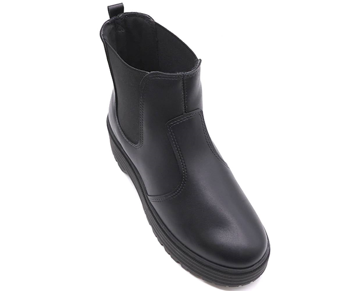 br black chunky chelsea boot