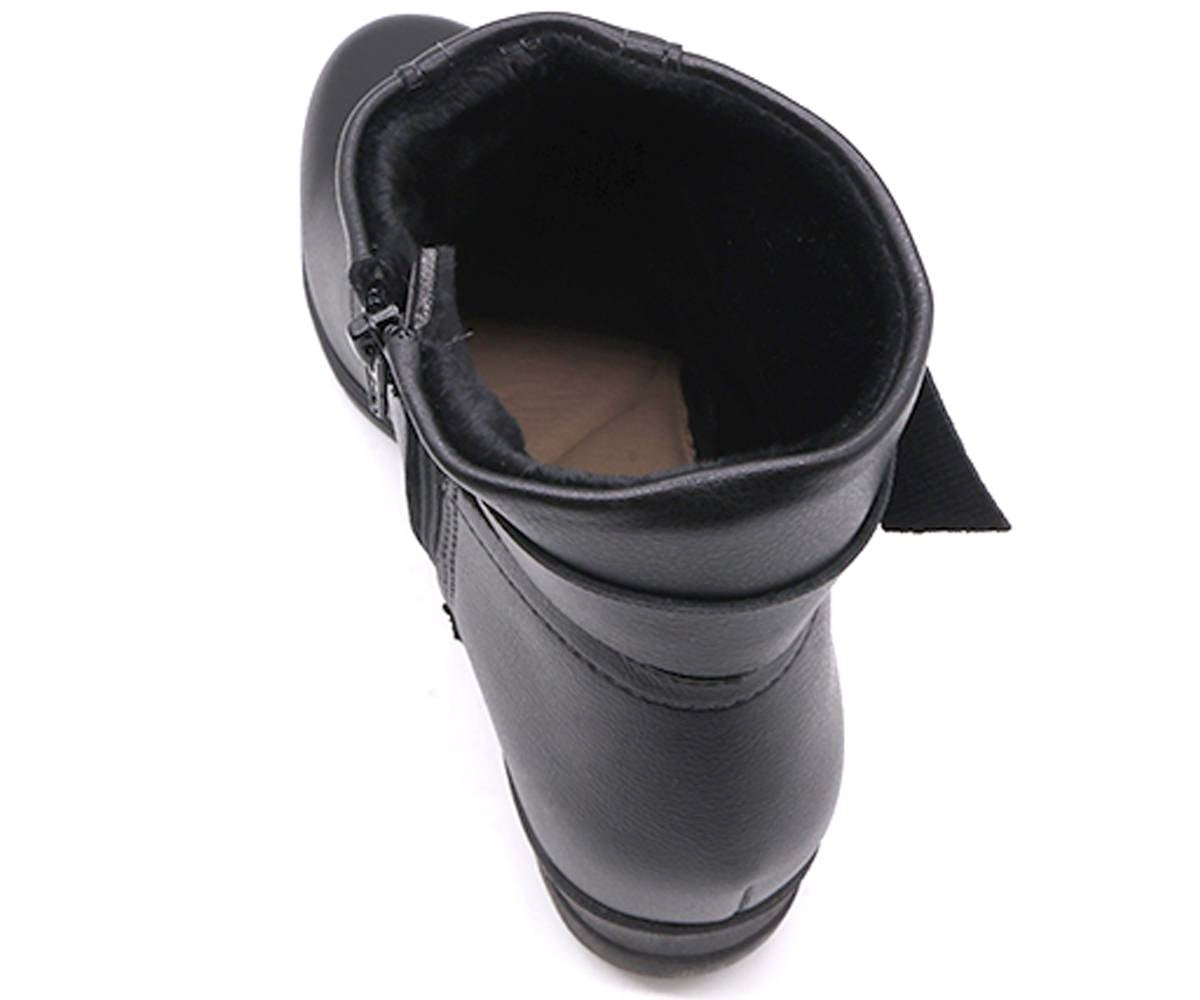 br black comfort wedge boots