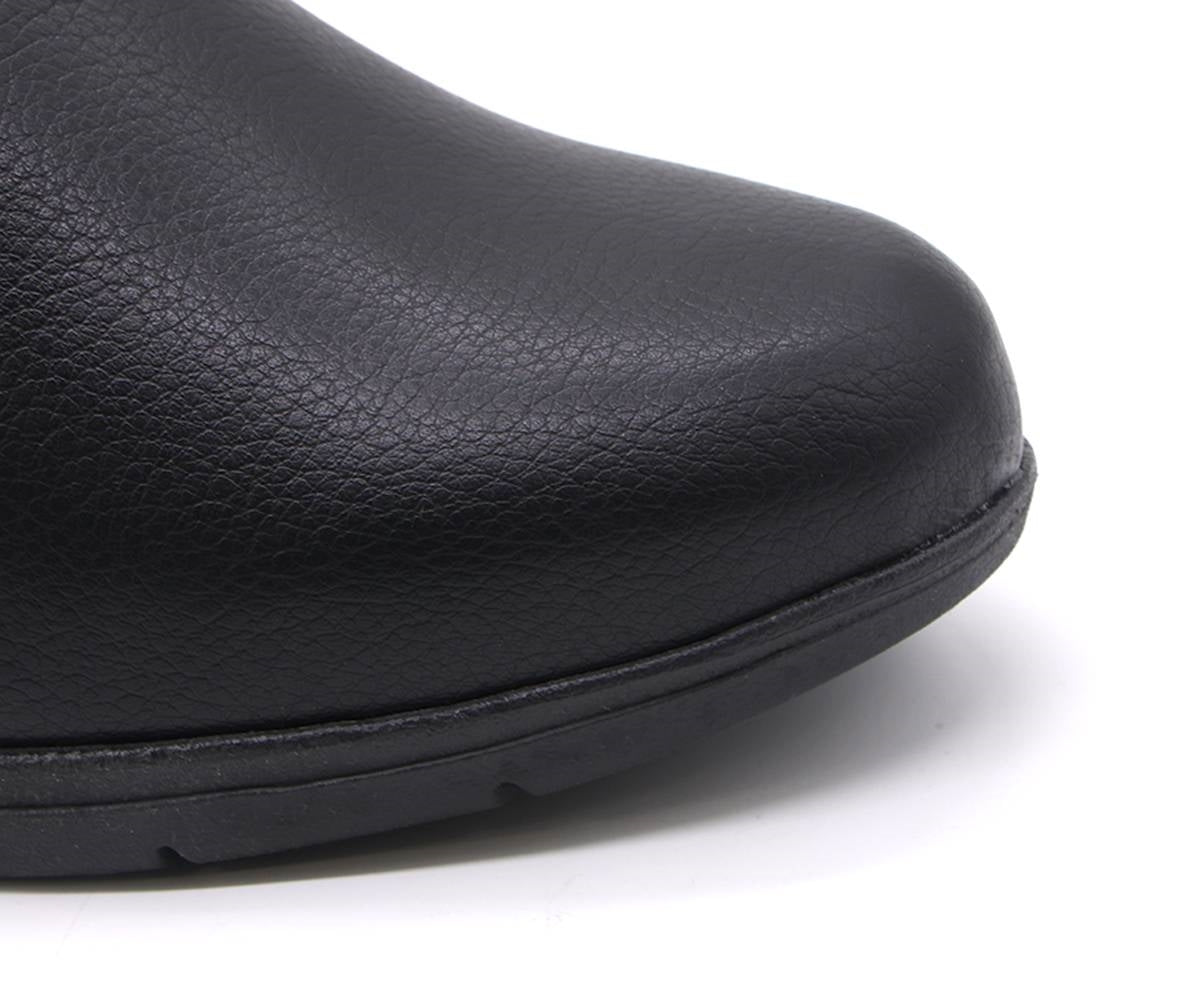 br black comfort wedge boots