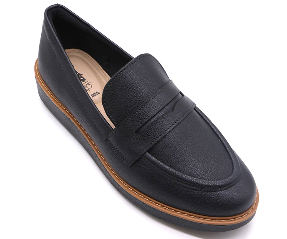 br extralight black penny loafer