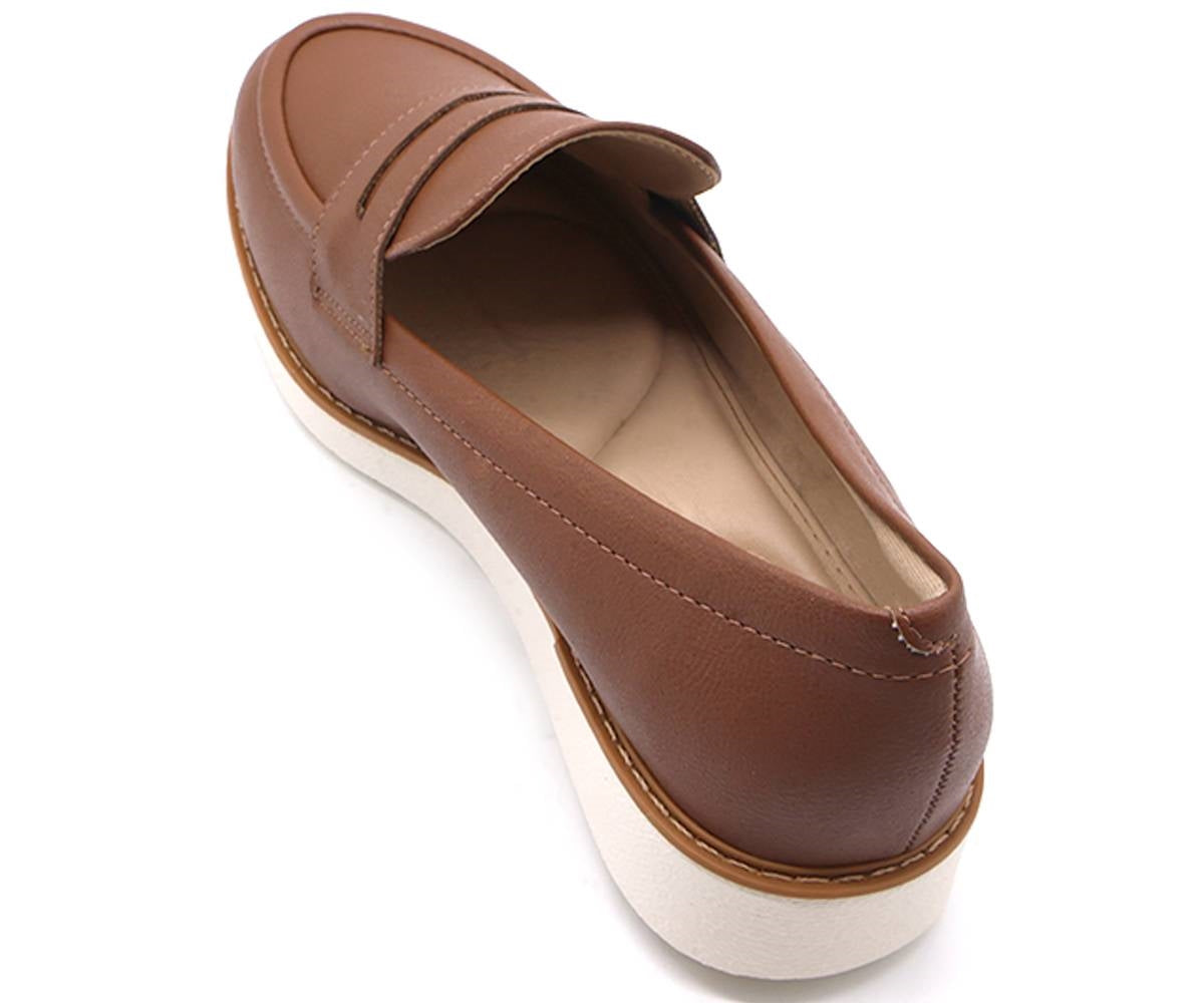 br extralight l. brown penny loafer