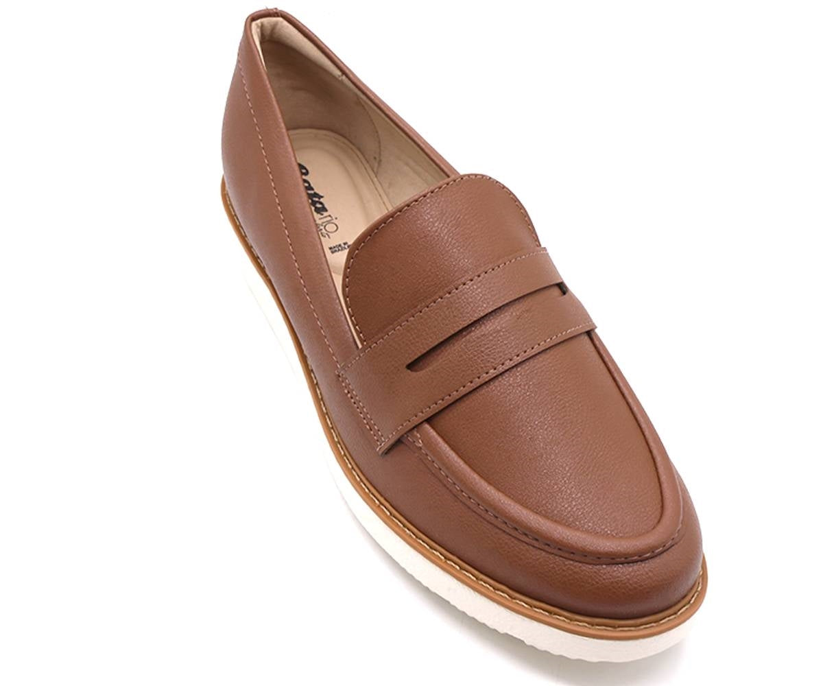 br extralight l. brown penny loafer