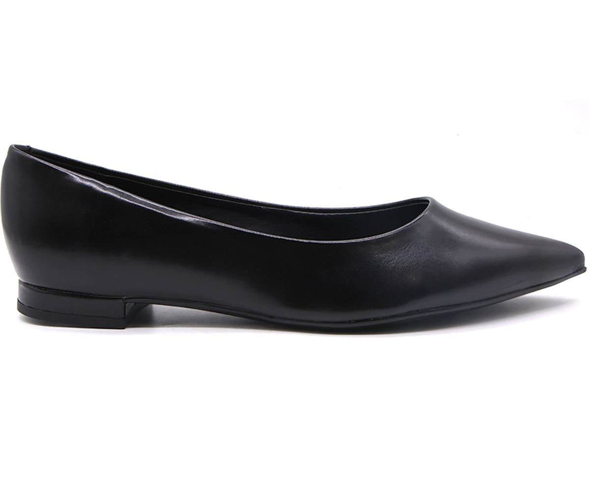 br black pointy classic ballerina