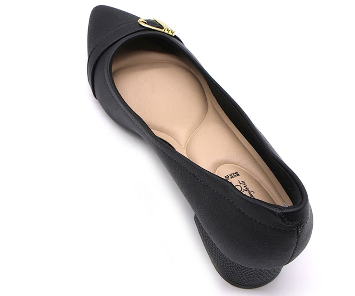 br comfy black two-tone pumps