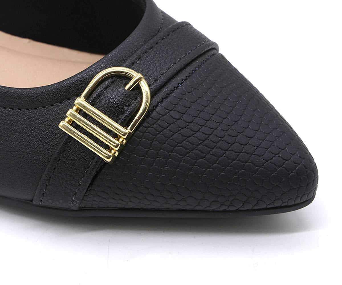 br comfy black two-tone pumps