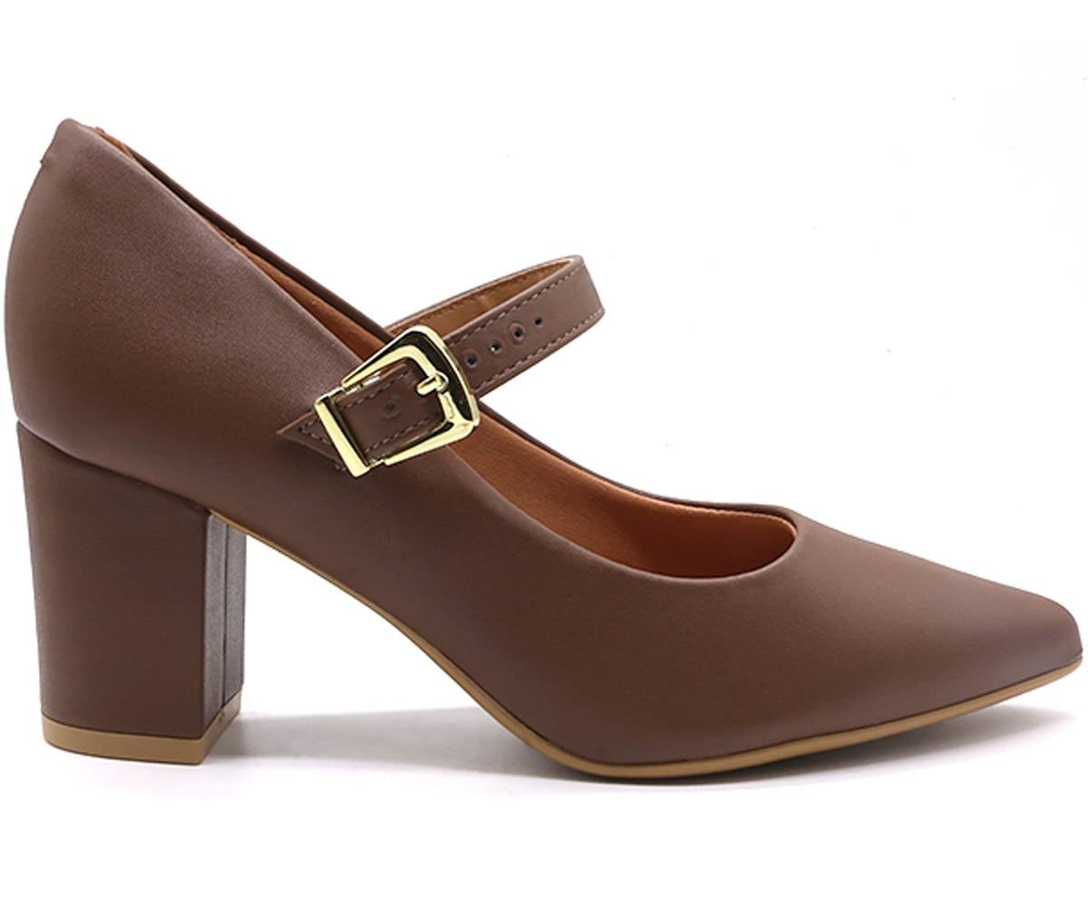 br brown block heel maryjanes