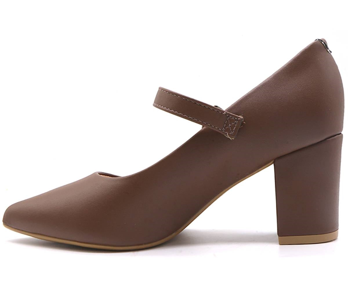 br brown block heel maryjanes