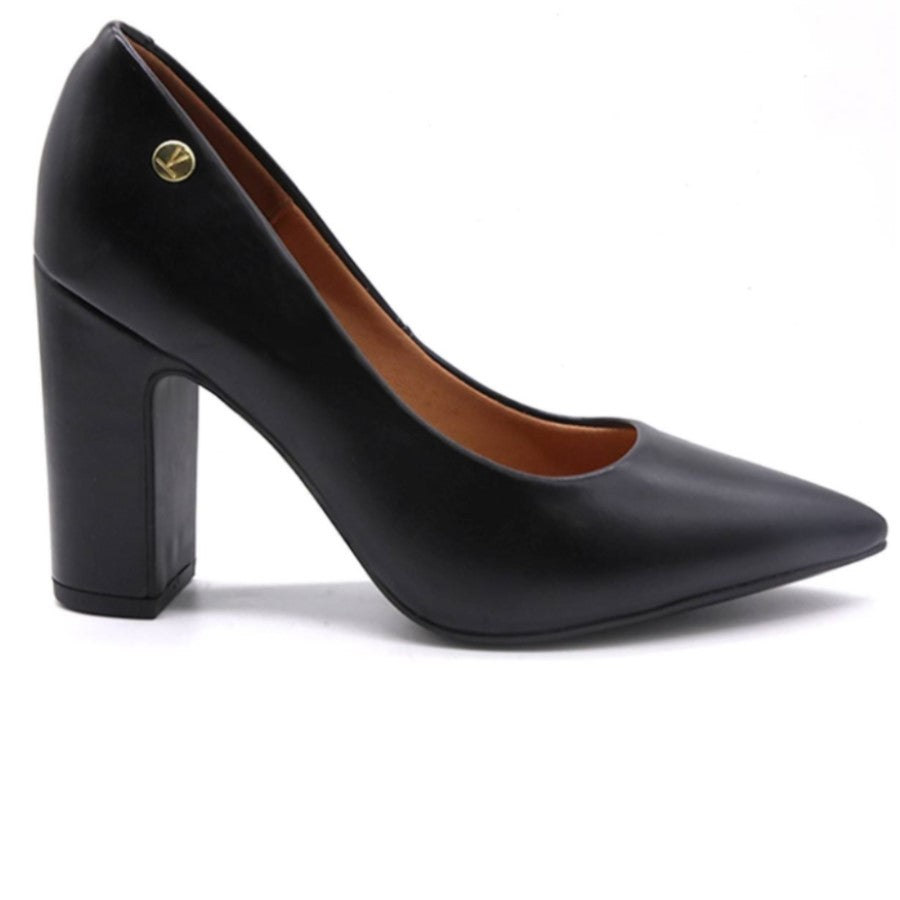 br black block heel pumps