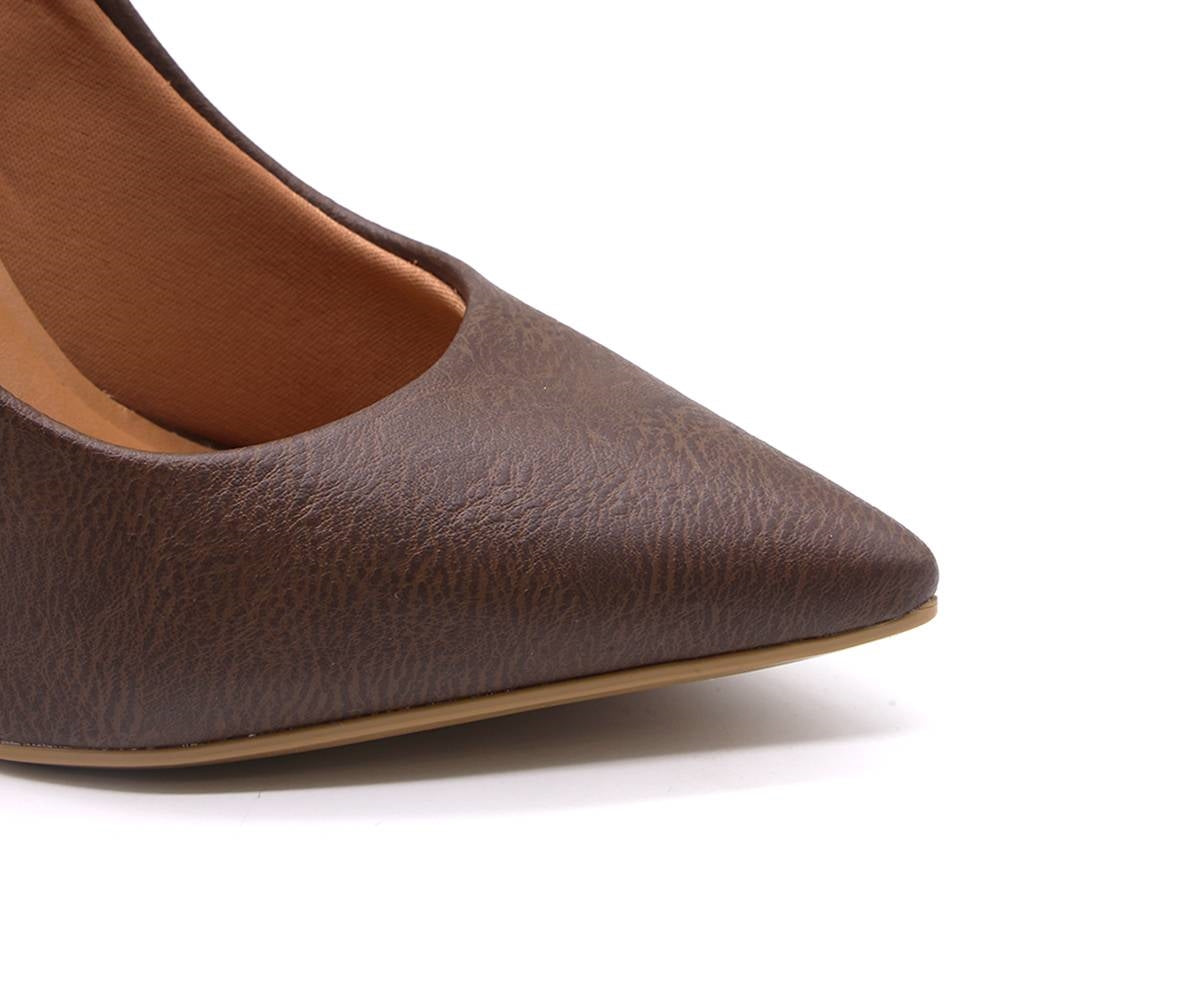 br cracked brown high stilettos