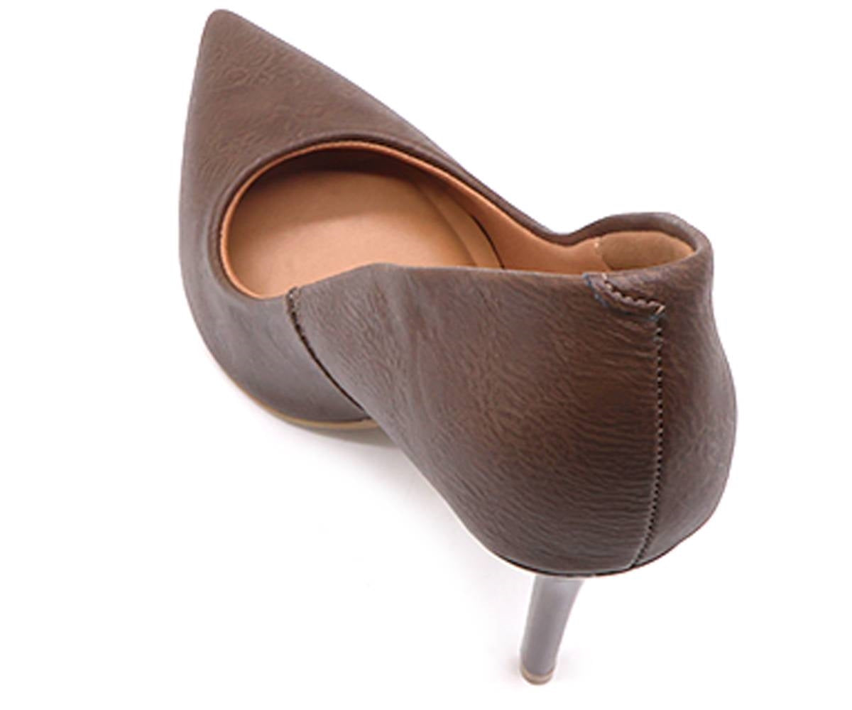 br cracked brown high stilettos
