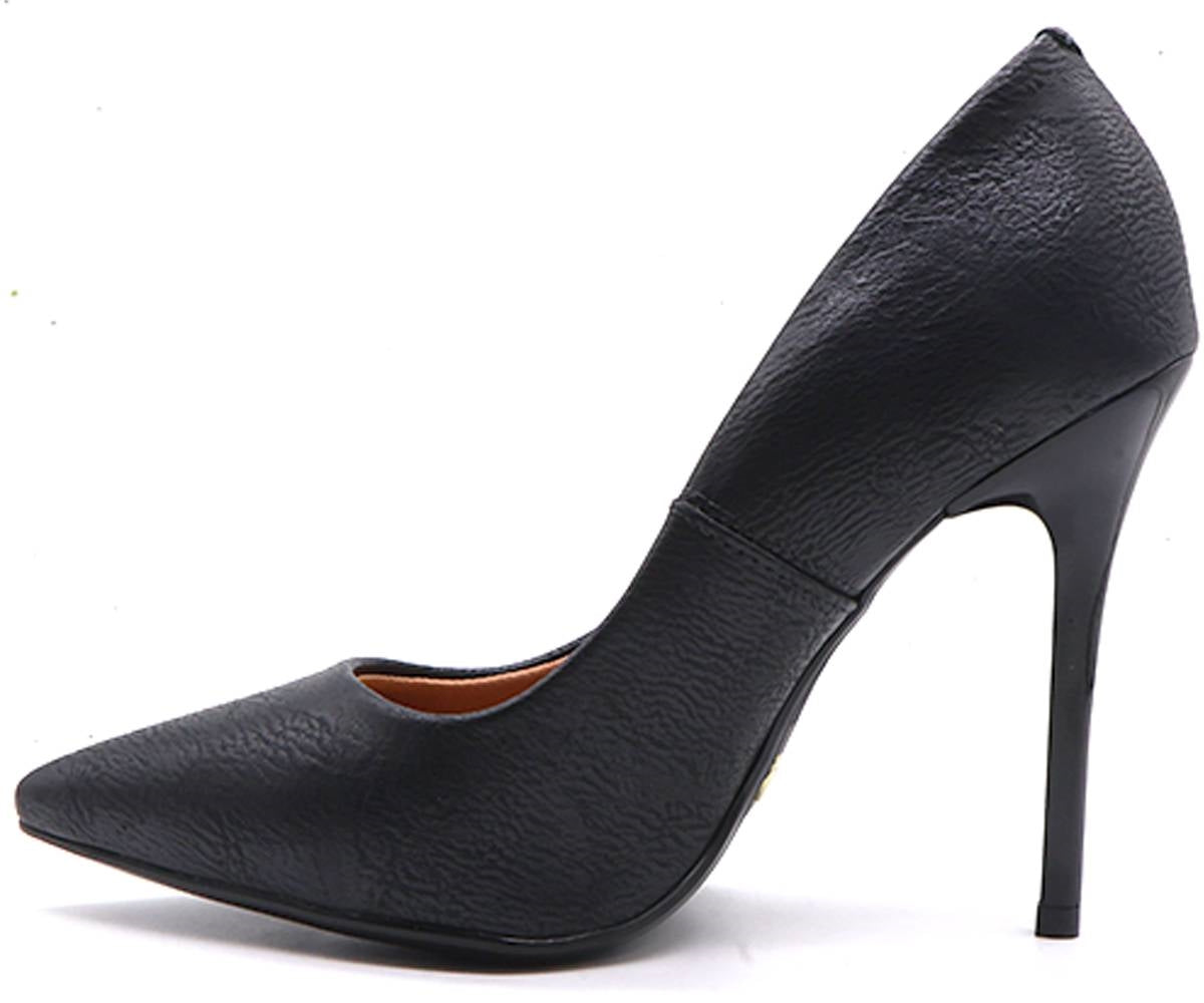 br cracked black high stilettos