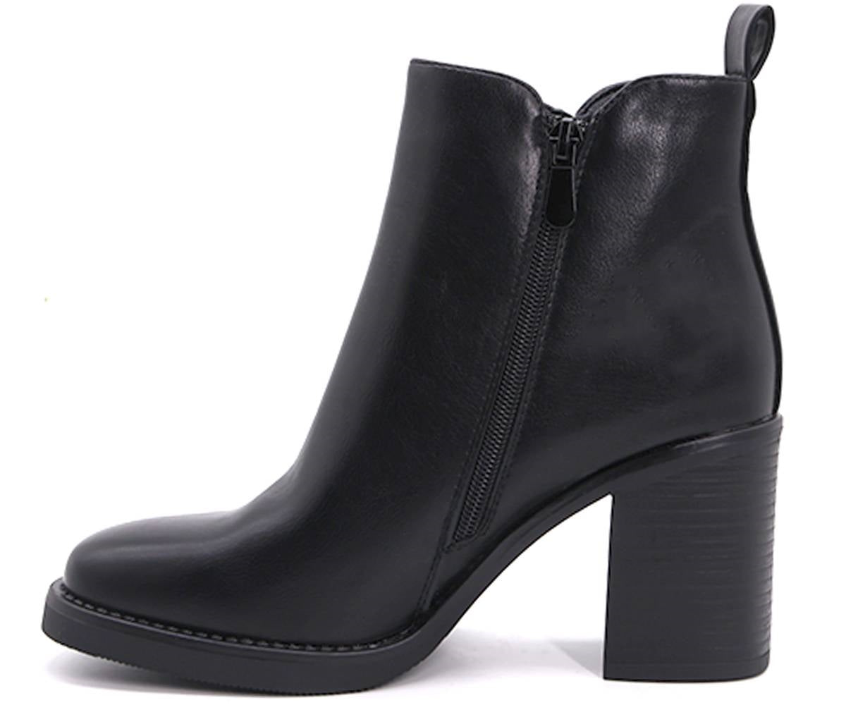 high black ankle booties