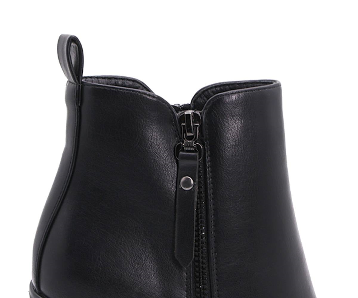 high black ankle booties