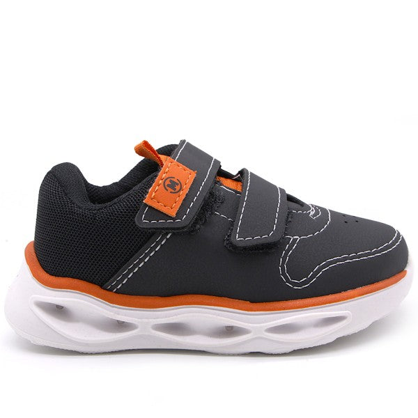 br fun-lights black velcro sneaker