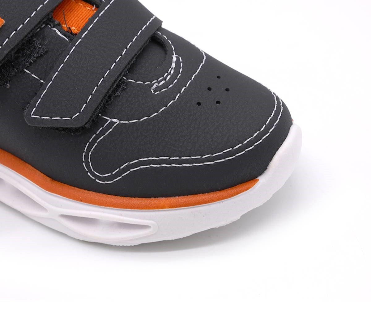 br fun-lights black velcro sneaker