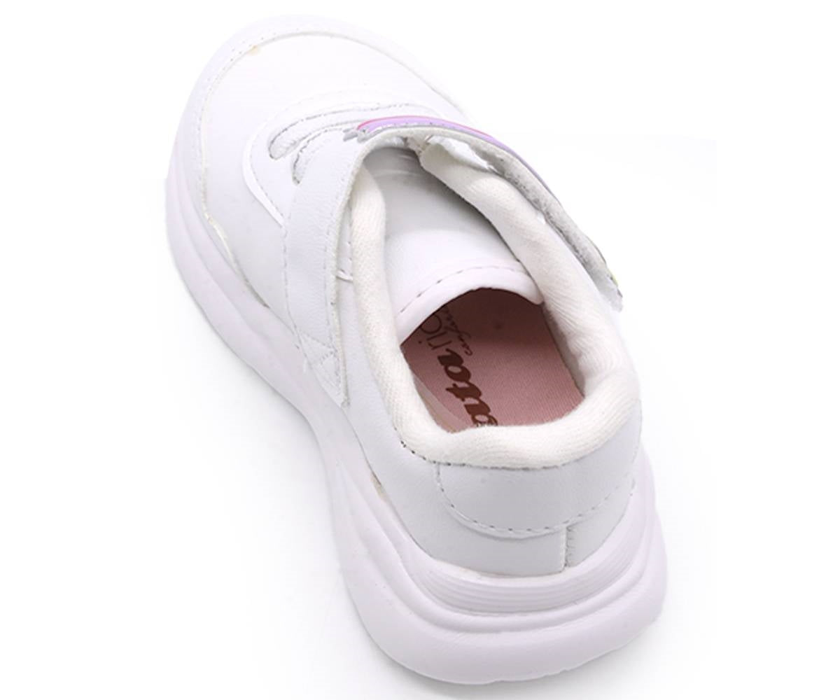 br white rainbow glittery sneakers