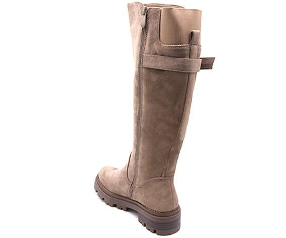 beige suede calf boot