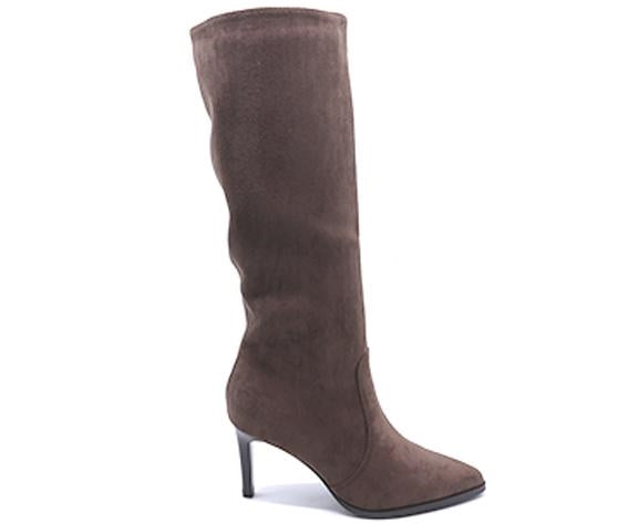 brown high stiletto boot