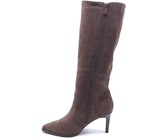 brown high stiletto boot