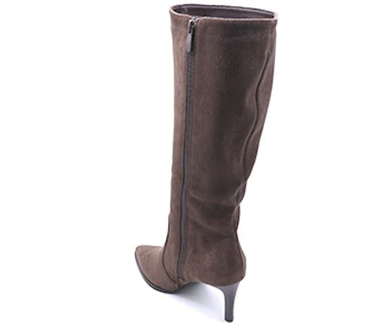 brown high stiletto boot