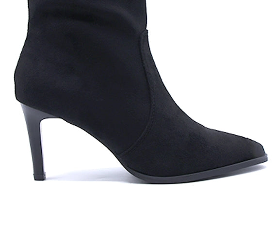 black high stiletto boot