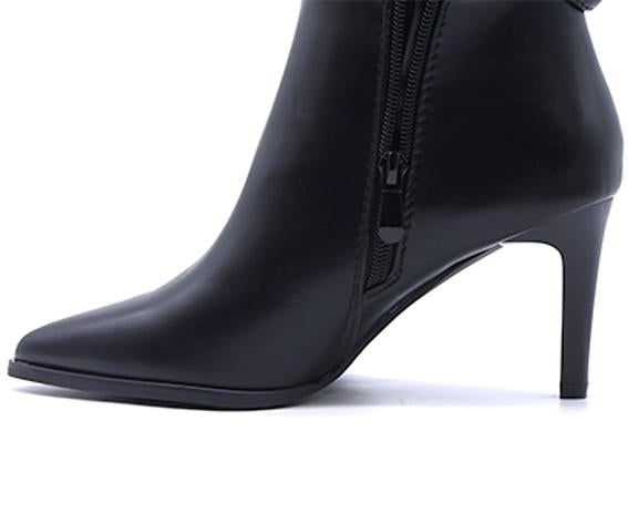 black high fold-over boot