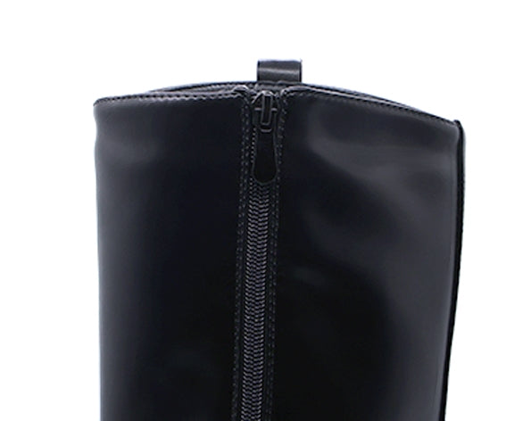 black horsebit riding boot