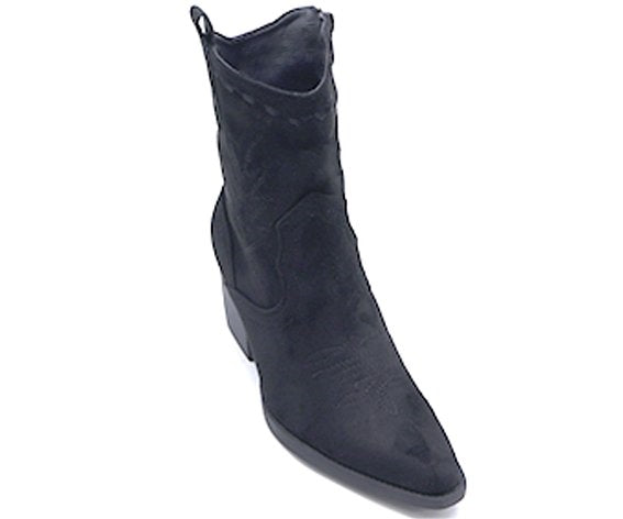 black suede texas boot