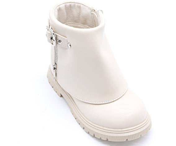 cream folded boots