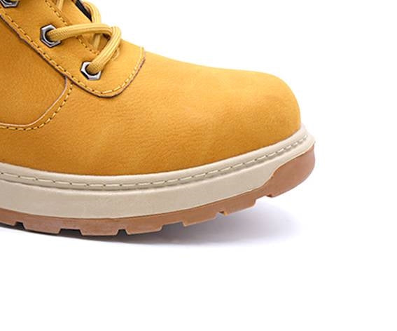 yellow nubuck ranger boot